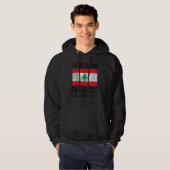 Ik ben Libanese Libanese vlag Libanese Roo Hoodie (Voorkant volledig)