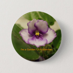 Ik ben lid van de Garden Club Ronde Button 5,7 Cm