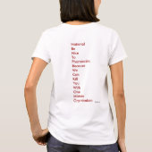 Ik ben lid van de NBNTPBWCKYWOMO.. - Gepersonalise T-shirt (Achterkant)