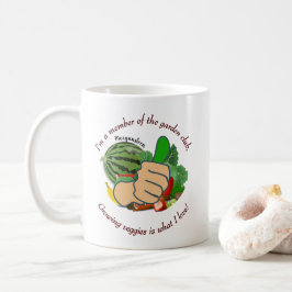 Ik ben lid van de tuinclub, ik hou van groenten koffiemok