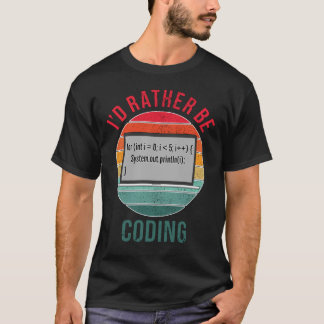 Ik ben liever aan het coderen t-shirt