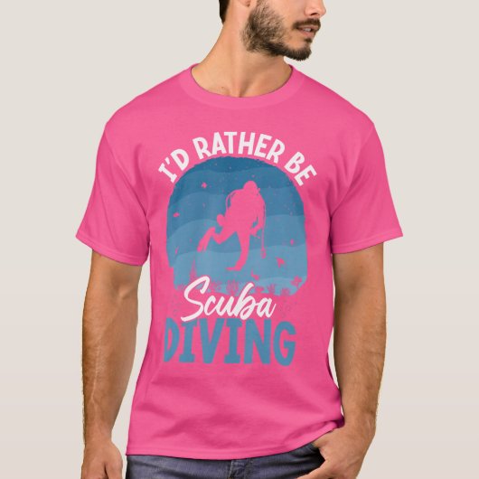 Ik ben liever aan het duiken t-shirt (Voorkant)
