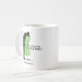 "Ik ben liever aan het GOLFEN!" Koffiemok (Voorkant links)