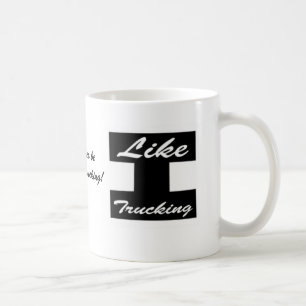 Ik ben liever bij Like Trucking! coffee mok w / Lo