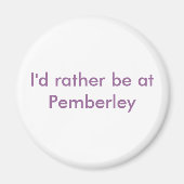 Ik ben liever bij Pemberley Magneet (Voorkant)