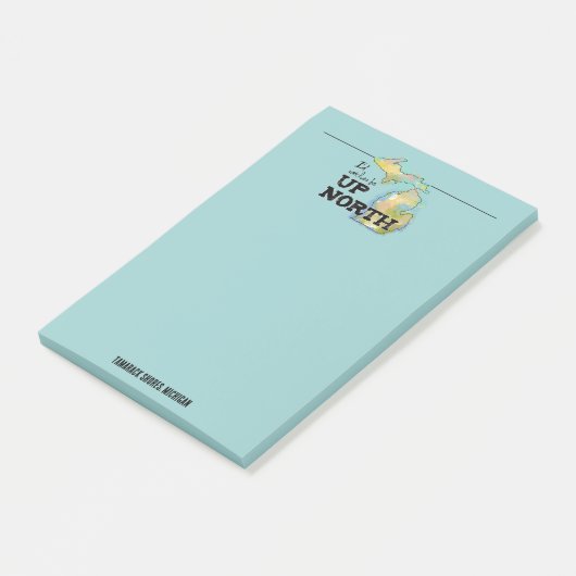 Ik ben liever boven Noord Aqua. Post-it® Notes (Schuin)