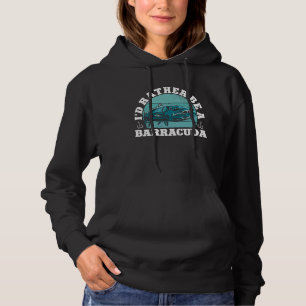 Ik ben liever een Barracuda Sport Vissen angler vi Hoodie