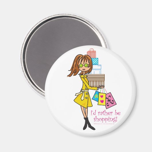 Ik ben liever een boodschappenmagneet magneet (Voorkant / Achterkant)