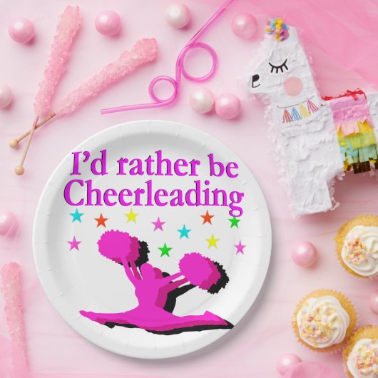 IK BEN LIEVER EEN CHEERLEADEREND DESIGN PAPIEREN BORDJE (Feest)