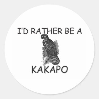 Ik ben liever een Kakapo Ronde Sticker