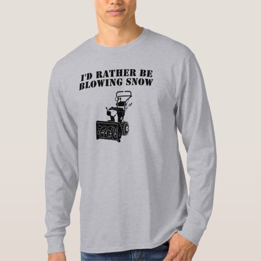 Ik ben liever een sneeuw t-shirt (Voorkant)
