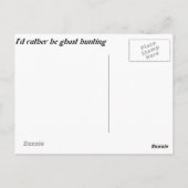 Ik ben liever een spookjachtschaduw op een stairka briefkaart (Achterkant)