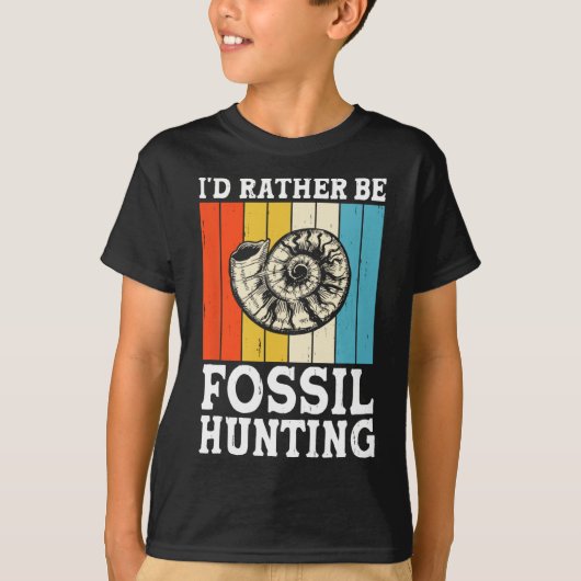 Ik ben liever fossielenjagers t-shirt (Voorkant)