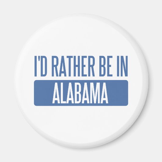 Ik ben liever in Alabama Magneet (Voorkant)