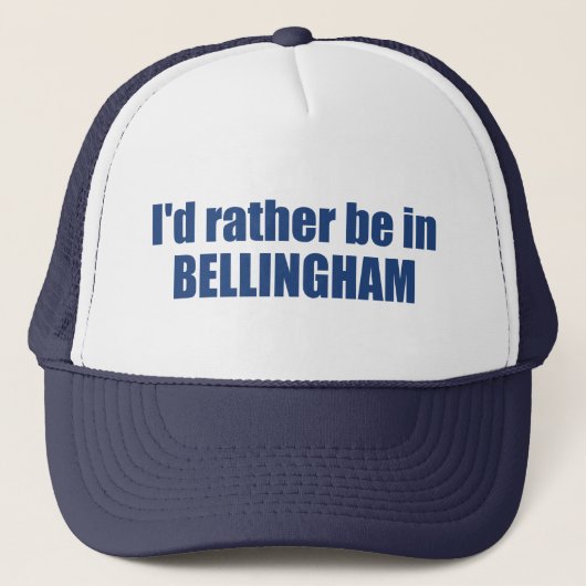 Ik ben liever in Bellingham Washington Trucker Pet (Voorkant)