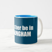 Ik ben liever in Bellingham Washington Tweekleurige Koffiemok (Voorkant rechts)