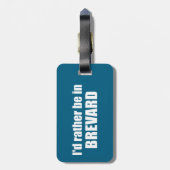 Ik ben liever in Brevard, North Carolina Bagagelabel (Achterkant verticaal)