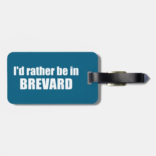 Ik ben liever in Brevard, North Carolina Bagagelabel (Achterkant horizontaal)