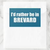 Ik ben liever in Brevard, North Carolina Rechthoekige Sticker (Tas)