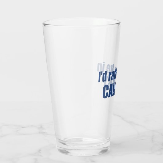 Ik ben liever in Calgary Alberta Glas (Rechts)