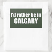 Ik ben liever in Calgary Alberta Rechthoekige Sticker (Tas)