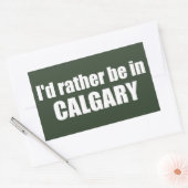 Ik ben liever in Calgary Alberta Rechthoekige Sticker (Envelop)