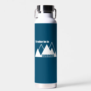 Ik ben liever in Carbondale Colorado Mountain Waterfles