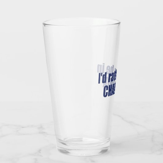 Ik ben liever in Chamonix Frankrijk Glas (Rechts)