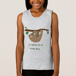 Ik ben liever in Costa Rica, gepersonaliseerd T-shirt