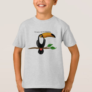 Ik ben liever in Costa Rica, toucan T-shirt