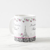 Ik ben liever in de Parijse mok zwart wit (Voorkant links)