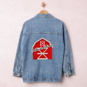 Ik ben liever in de schuur | Red Barn Denim Jacket (Hangar)