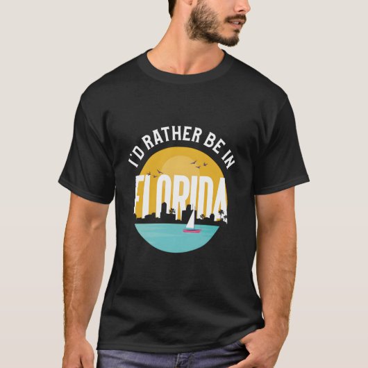 Ik ben liever in Florida T-shirt (Voorkant)
