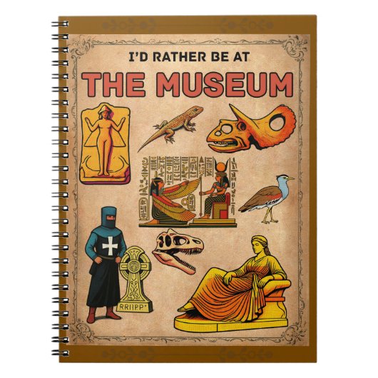 Ik ben liever in het museum notitieboek (Voorkant)