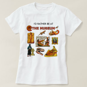 Ik ben liever in het museum t-shirt