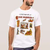 Ik ben liever in het museum t-shirt (Voorkant)