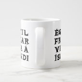 Ik ben liever in IJsland, citaat typografie Grote Koffiekop (Achterkant)