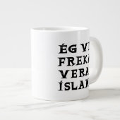 Ik ben liever in IJsland, citaat typografie Grote Koffiekop (Voorkant rechts)