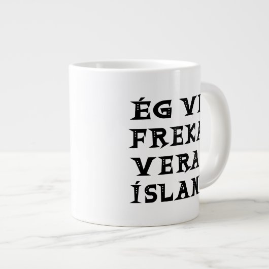 Ik ben liever in IJsland, citaat typografie Grote Koffiekop (Voorkant rechts)