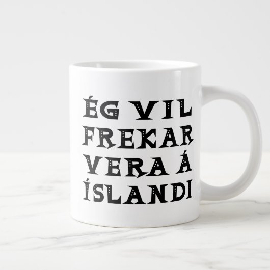 Ik ben liever in IJsland, citaat typografie Grote Koffiekop (Rechts)