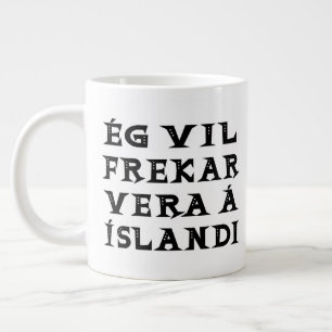 Ik ben liever in IJsland, citaat typografie Grote Koffiekop