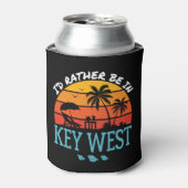 Ik ben liever in Key West Souvenir Blikjeskoeler (Blikje Voorkant)