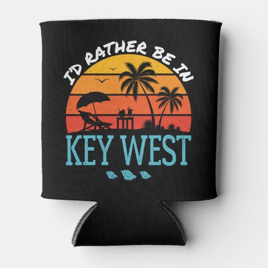 Ik ben liever in Key West Souvenir Blikjeskoeler (Voorkant)