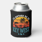 Ik ben liever in Key West Souvenir Blikjeskoeler (Blikje Achterkant)