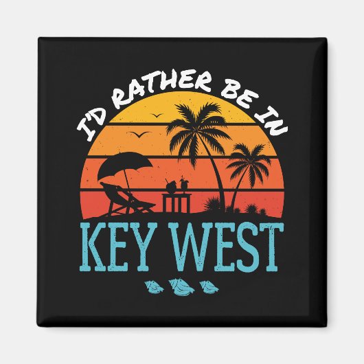 Ik ben liever in Key West Souvenir Magneet (Voorkant)