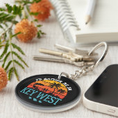 Ik ben liever in Key West Souvenir Sleutelhanger (Voorkant Rechts)