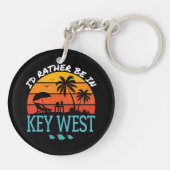 Ik ben liever in Key West Souvenir Sleutelhanger (Achterkant)