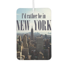 "Ik ben liever in New York" luchtverfrisser