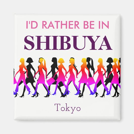 Ik ben liever in Shibuya Magneet (Voorkant)