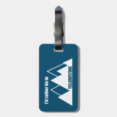 Ik ben liever in Yellowstone Mountain Bagagelabel (Achterkant verticaal)